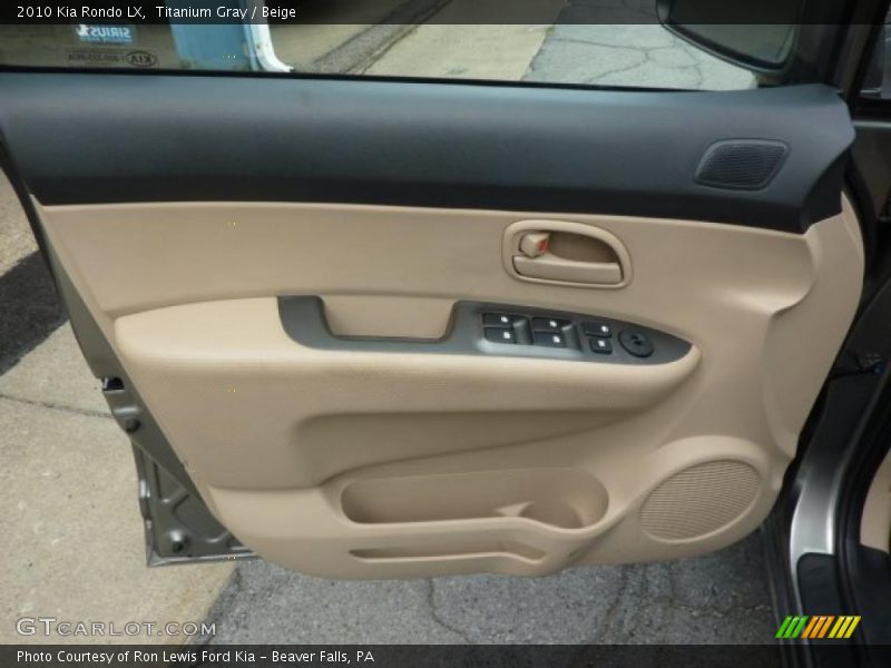 Titanium Gray / Beige 2010 Kia Rondo LX