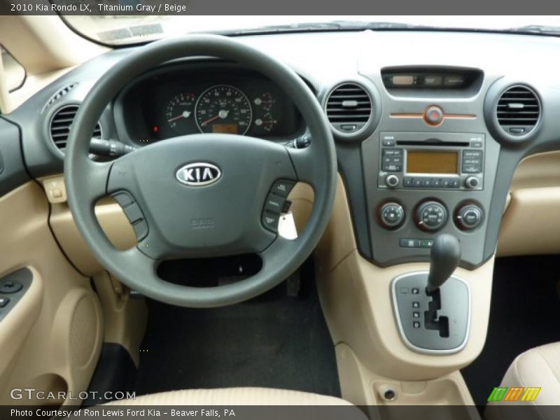 Titanium Gray / Beige 2010 Kia Rondo LX