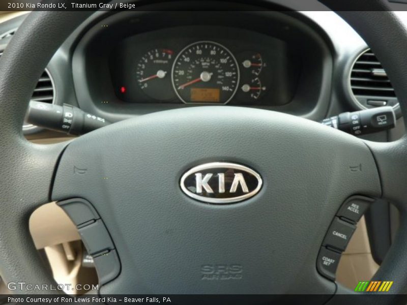 Titanium Gray / Beige 2010 Kia Rondo LX