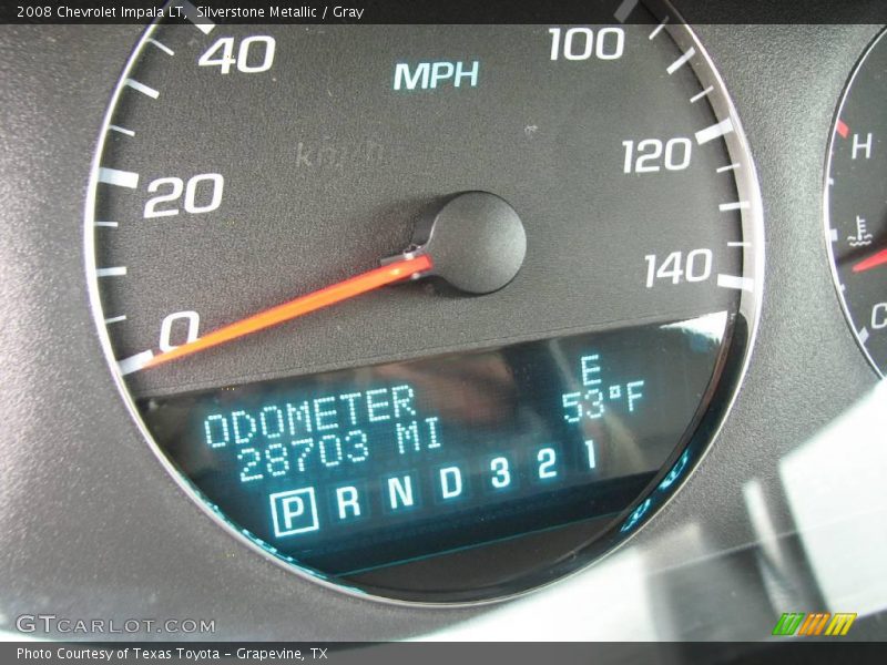 Silverstone Metallic / Gray 2008 Chevrolet Impala LT