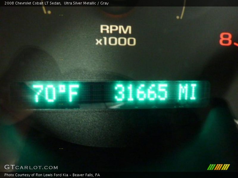 Ultra Silver Metallic / Gray 2008 Chevrolet Cobalt LT Sedan