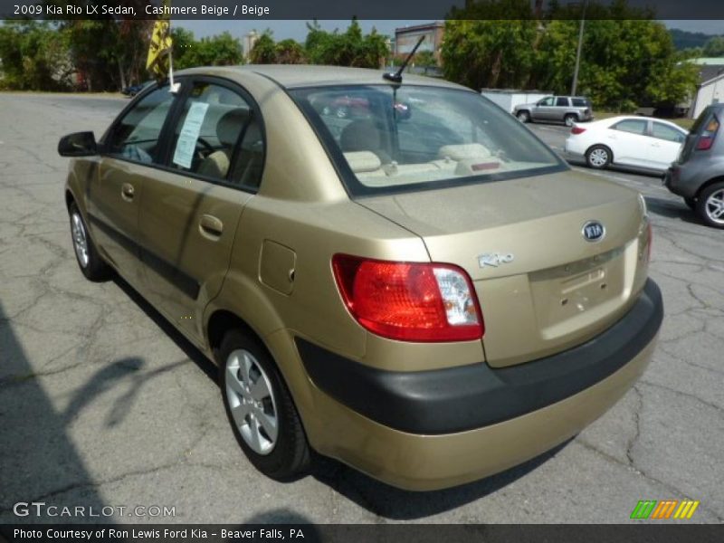 Cashmere Beige / Beige 2009 Kia Rio LX Sedan