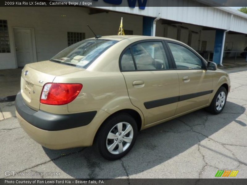 Cashmere Beige / Beige 2009 Kia Rio LX Sedan