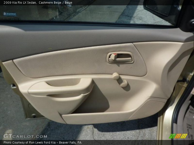Cashmere Beige / Beige 2009 Kia Rio LX Sedan
