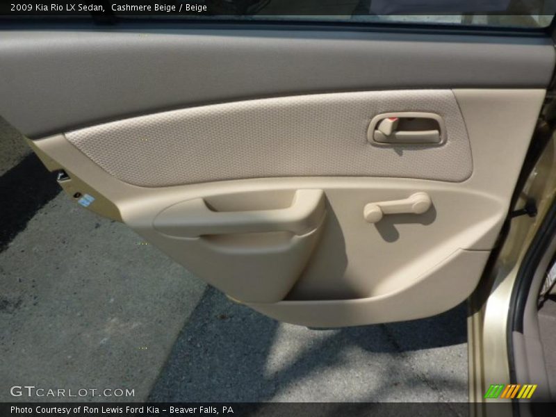 Cashmere Beige / Beige 2009 Kia Rio LX Sedan