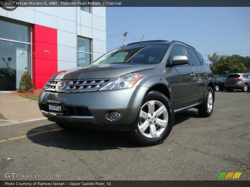 Platinum Pearl Matallic / Charcoal 2007 Nissan Murano SL AWD