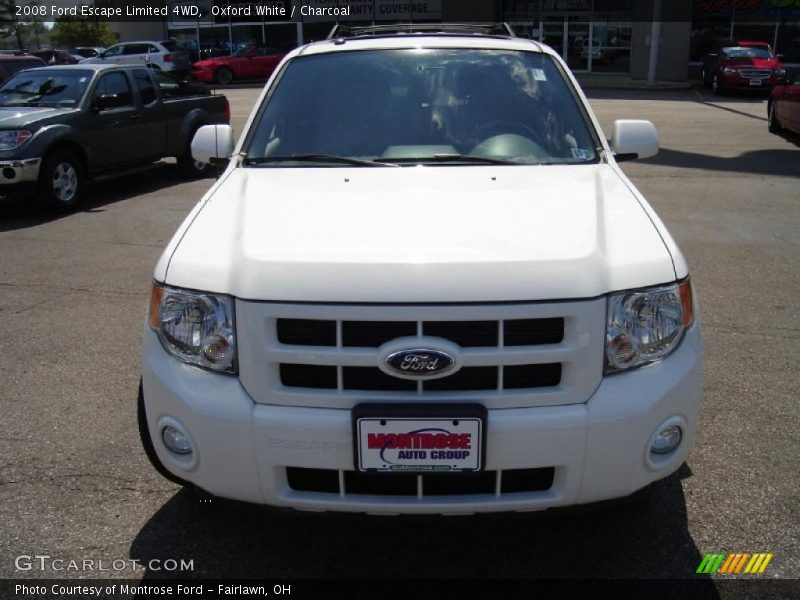 Oxford White / Charcoal 2008 Ford Escape Limited 4WD