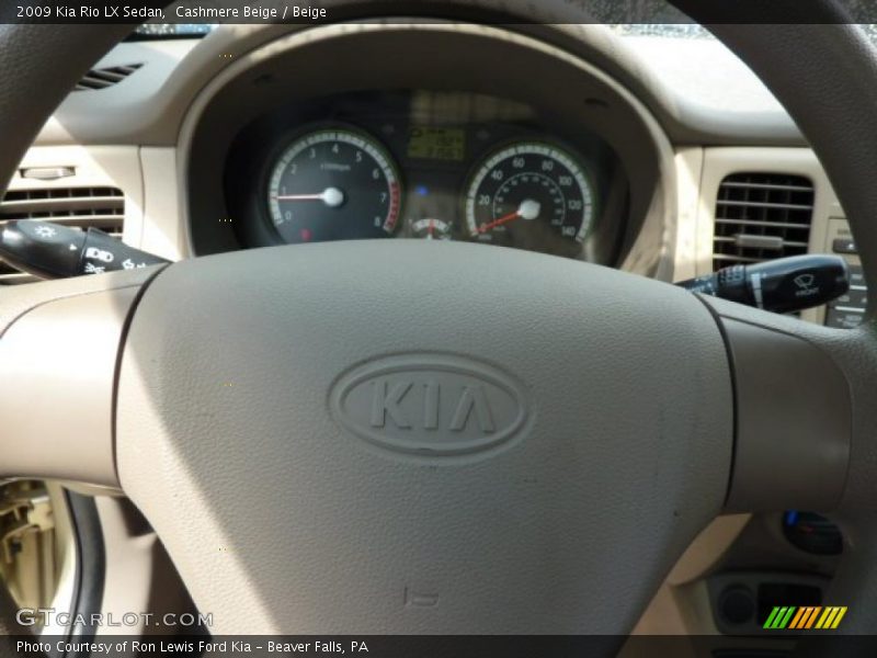 Cashmere Beige / Beige 2009 Kia Rio LX Sedan