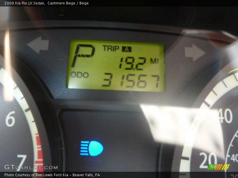 Cashmere Beige / Beige 2009 Kia Rio LX Sedan