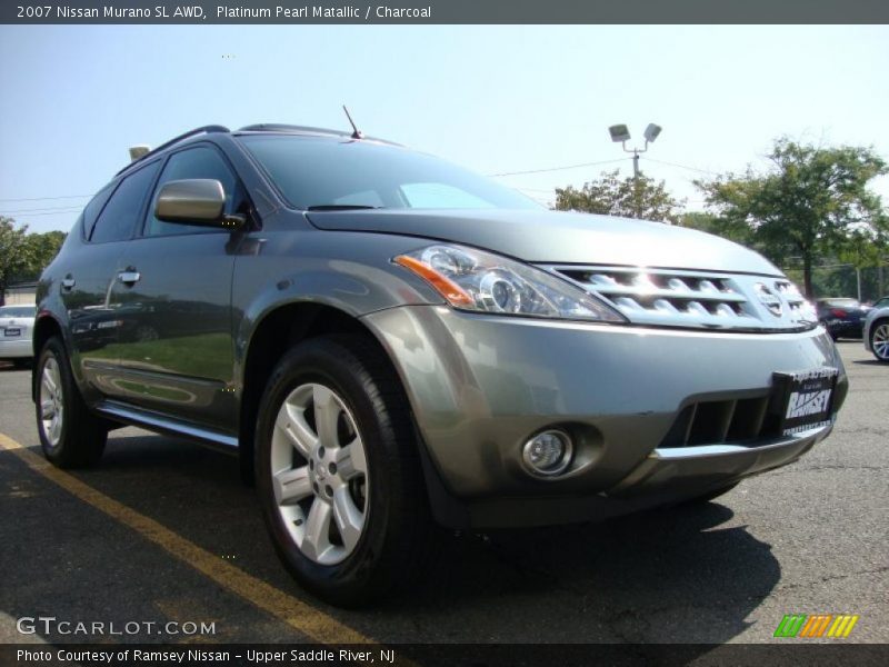 Platinum Pearl Matallic / Charcoal 2007 Nissan Murano SL AWD