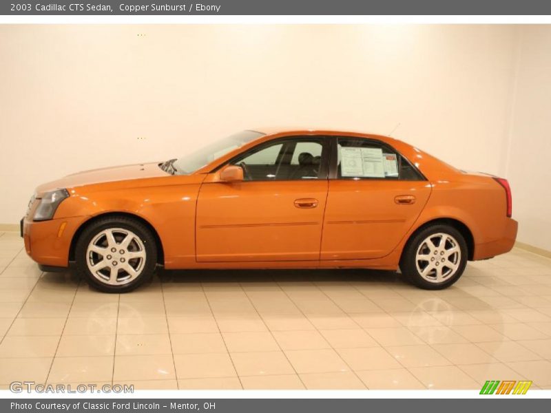 Copper Sunburst / Ebony 2003 Cadillac CTS Sedan