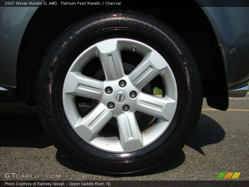 Platinum Pearl Matallic / Charcoal 2007 Nissan Murano SL AWD