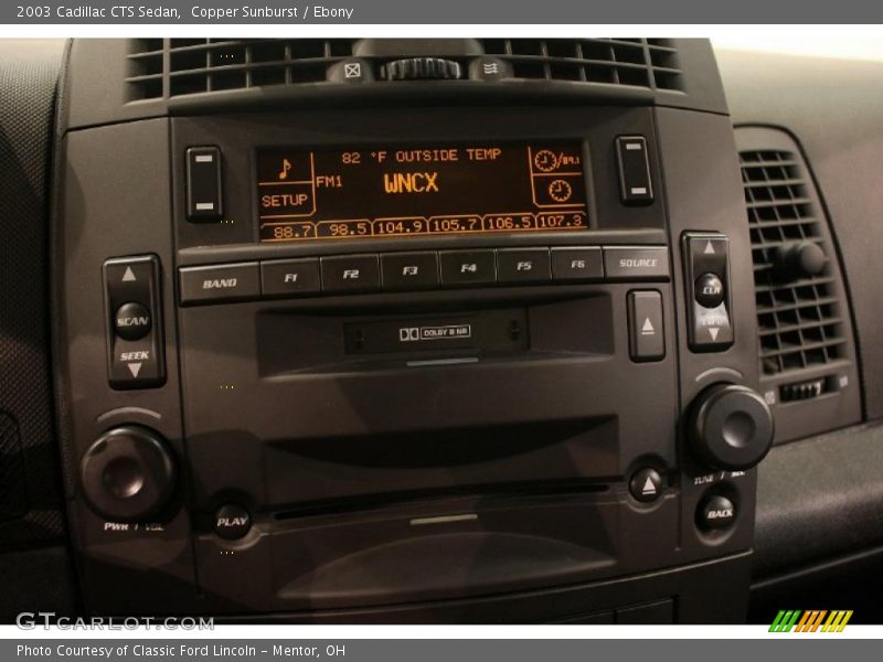 Copper Sunburst / Ebony 2003 Cadillac CTS Sedan