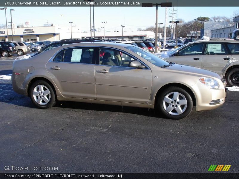 Sandstone Metallic / Cocoa/Cashmere Beige 2008 Chevrolet Malibu LS Sedan