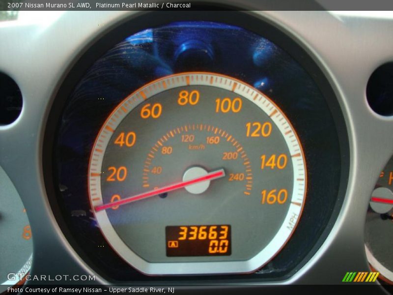 Platinum Pearl Matallic / Charcoal 2007 Nissan Murano SL AWD