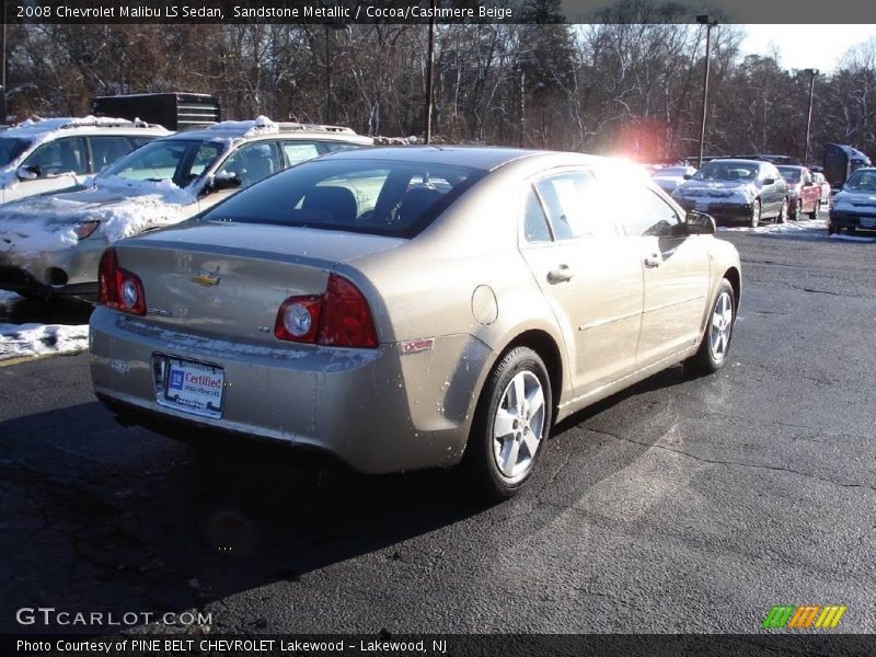 Sandstone Metallic / Cocoa/Cashmere Beige 2008 Chevrolet Malibu LS Sedan