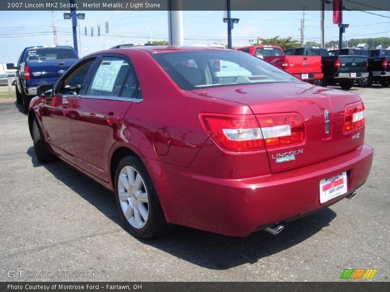 Merlot Metallic / Light Stone 2007 Lincoln MKZ Sedan