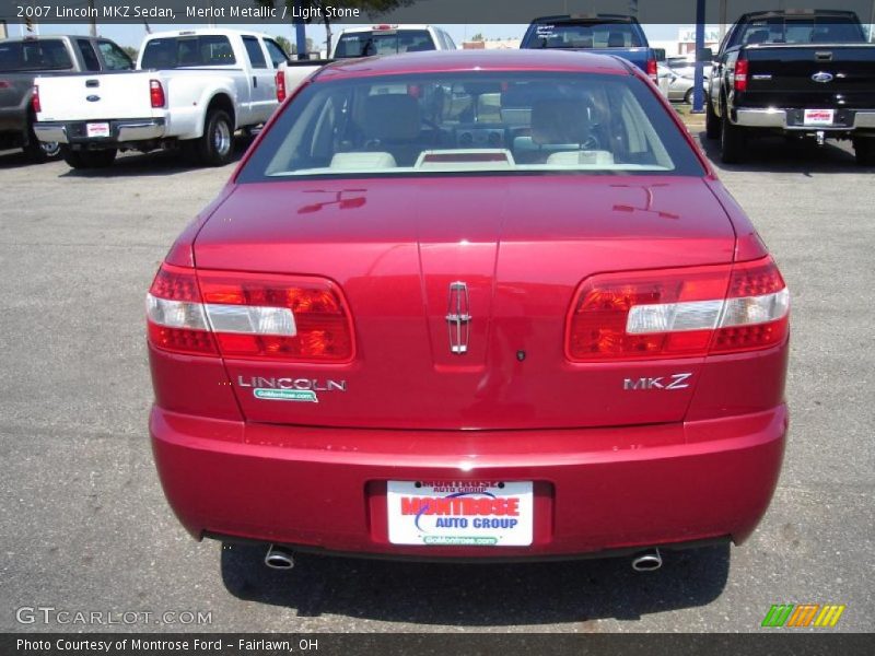 Merlot Metallic / Light Stone 2007 Lincoln MKZ Sedan