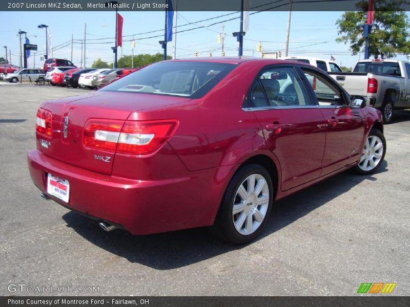 Merlot Metallic / Light Stone 2007 Lincoln MKZ Sedan