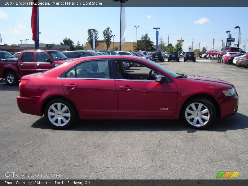 Merlot Metallic / Light Stone 2007 Lincoln MKZ Sedan
