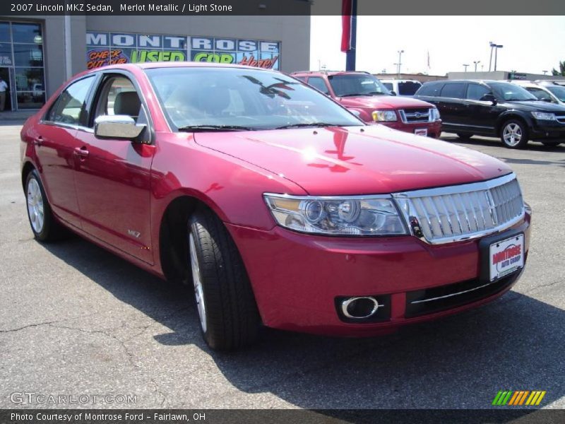 Merlot Metallic / Light Stone 2007 Lincoln MKZ Sedan