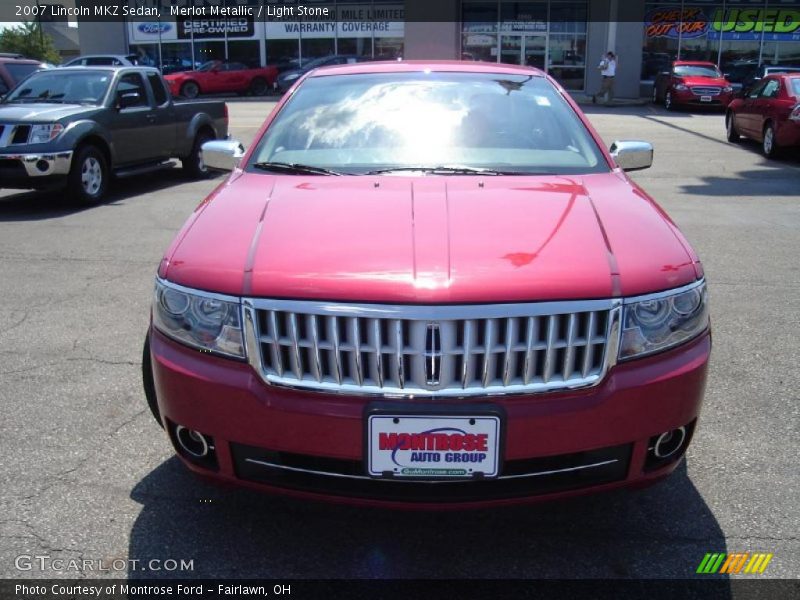Merlot Metallic / Light Stone 2007 Lincoln MKZ Sedan