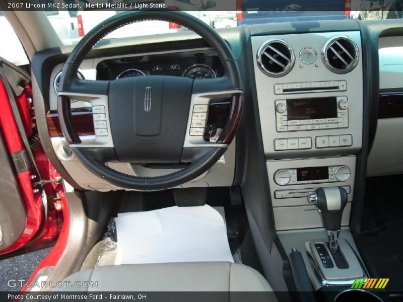 Merlot Metallic / Light Stone 2007 Lincoln MKZ Sedan