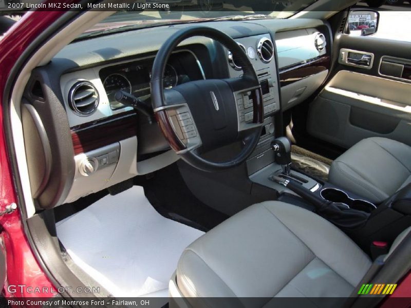 Merlot Metallic / Light Stone 2007 Lincoln MKZ Sedan