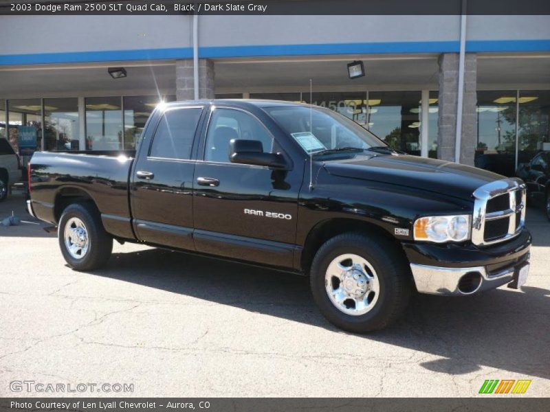Black / Dark Slate Gray 2003 Dodge Ram 2500 SLT Quad Cab