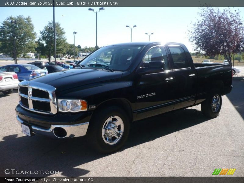 Black / Dark Slate Gray 2003 Dodge Ram 2500 SLT Quad Cab