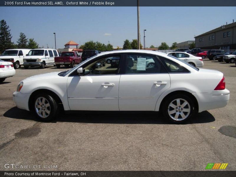 Oxford White / Pebble Beige 2006 Ford Five Hundred SEL AWD