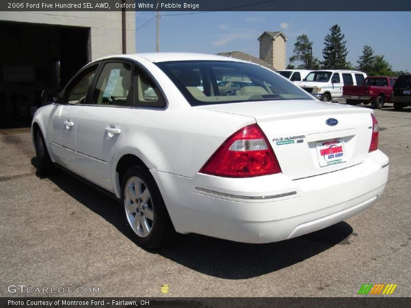 Oxford White / Pebble Beige 2006 Ford Five Hundred SEL AWD