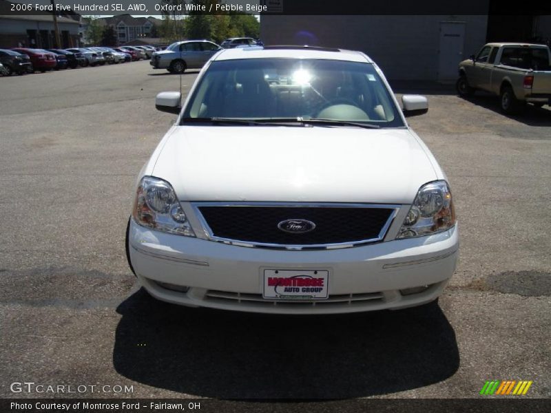 Oxford White / Pebble Beige 2006 Ford Five Hundred SEL AWD