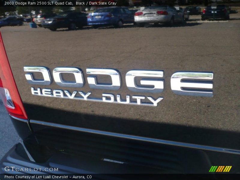 Black / Dark Slate Gray 2003 Dodge Ram 2500 SLT Quad Cab