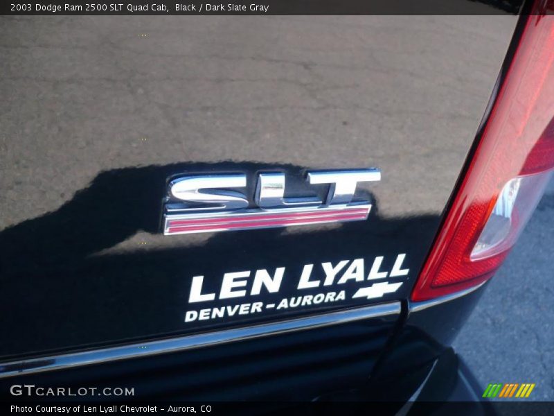 Black / Dark Slate Gray 2003 Dodge Ram 2500 SLT Quad Cab