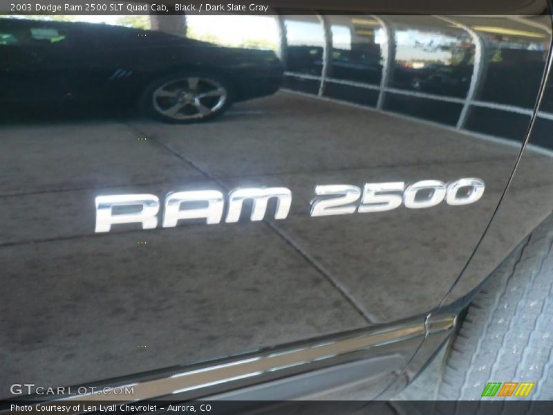 Black / Dark Slate Gray 2003 Dodge Ram 2500 SLT Quad Cab