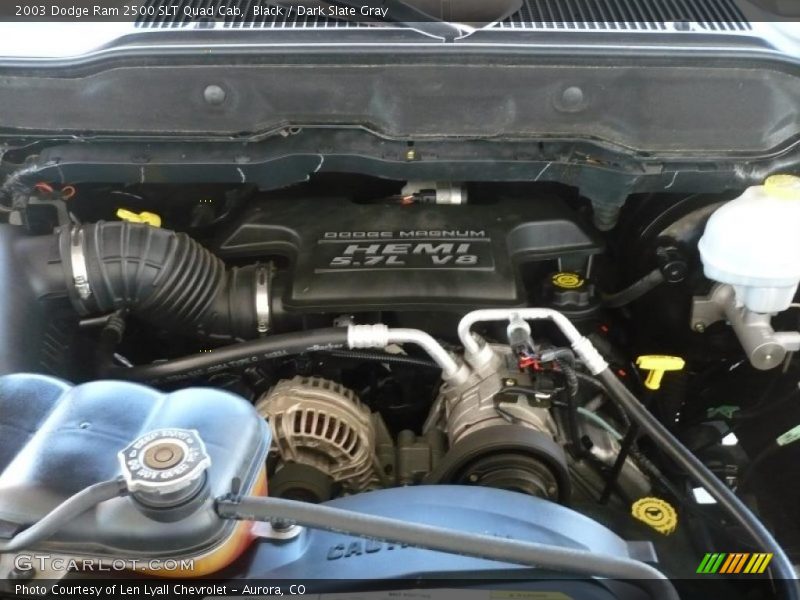 Black / Dark Slate Gray 2003 Dodge Ram 2500 SLT Quad Cab