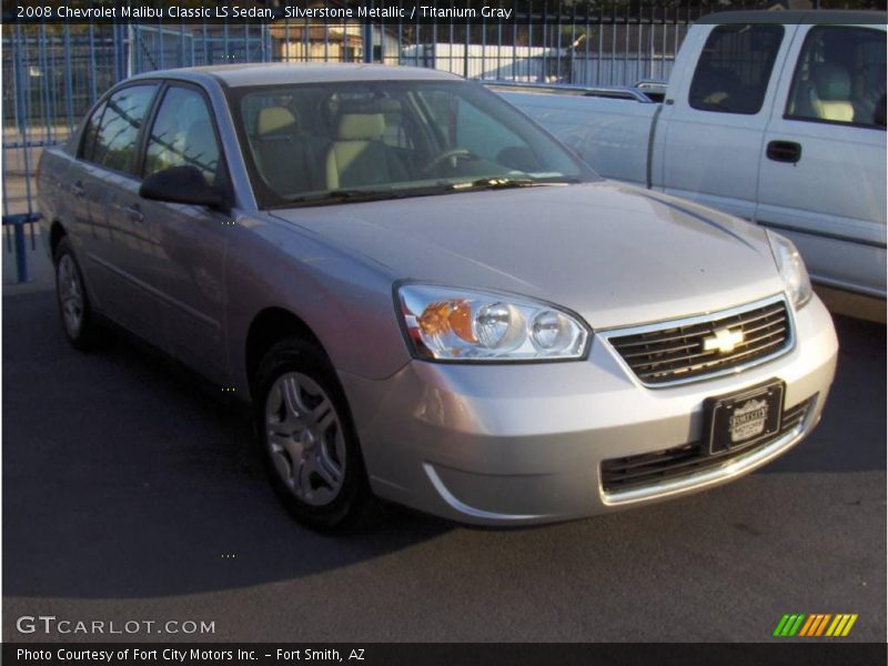 Silverstone Metallic / Titanium Gray 2008 Chevrolet Malibu Classic LS Sedan