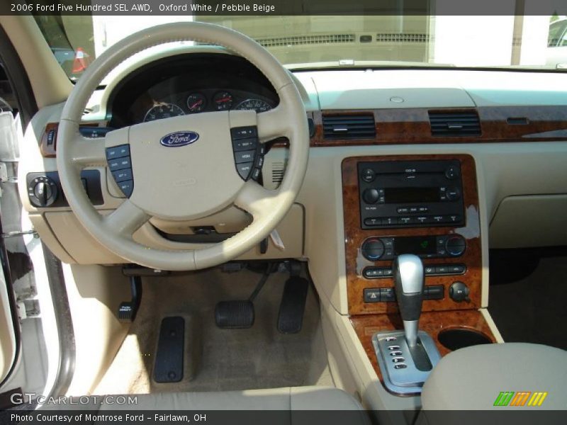 Oxford White / Pebble Beige 2006 Ford Five Hundred SEL AWD