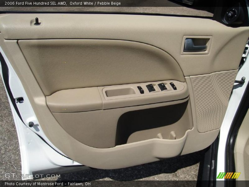 Oxford White / Pebble Beige 2006 Ford Five Hundred SEL AWD