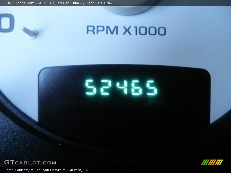 Black / Dark Slate Gray 2003 Dodge Ram 2500 SLT Quad Cab