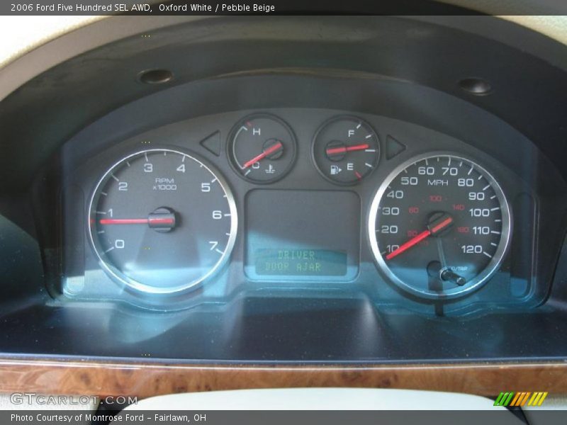 Oxford White / Pebble Beige 2006 Ford Five Hundred SEL AWD