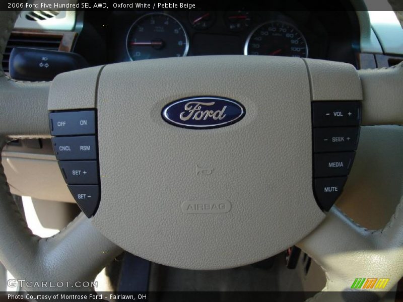 Oxford White / Pebble Beige 2006 Ford Five Hundred SEL AWD