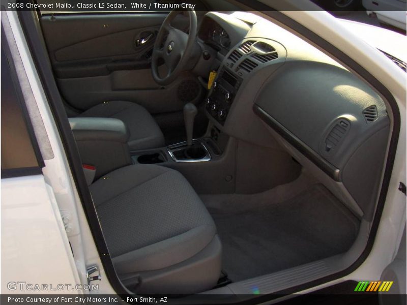 White / Titanium Gray 2008 Chevrolet Malibu Classic LS Sedan
