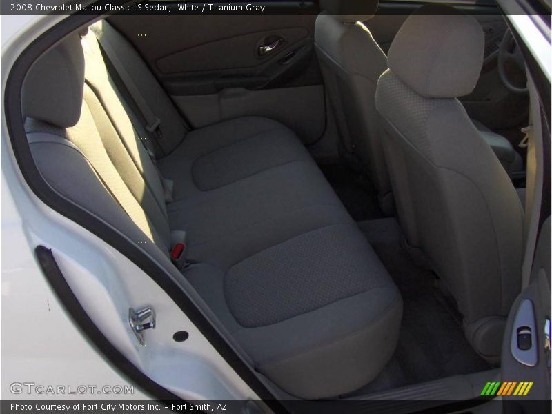 White / Titanium Gray 2008 Chevrolet Malibu Classic LS Sedan
