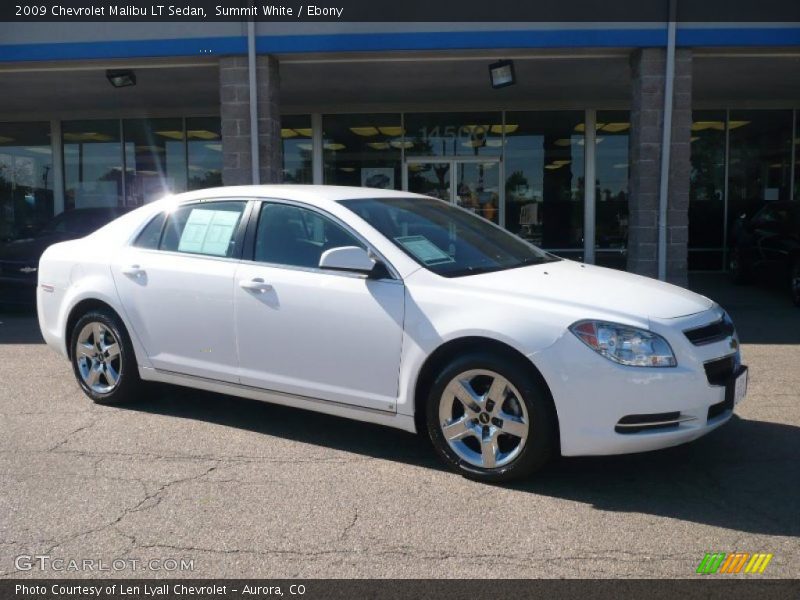 Summit White / Ebony 2009 Chevrolet Malibu LT Sedan