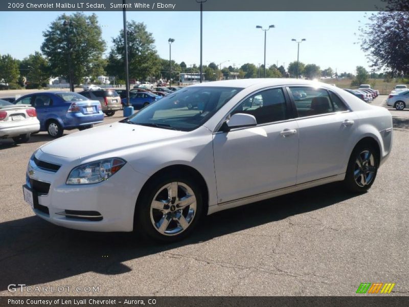 Summit White / Ebony 2009 Chevrolet Malibu LT Sedan