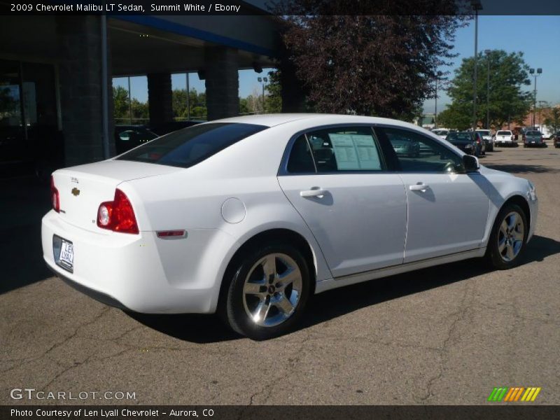 Summit White / Ebony 2009 Chevrolet Malibu LT Sedan