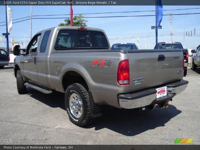Arizona Beige Metallic / Tan 2005 Ford F250 Super Duty FX4 SuperCab 4x4