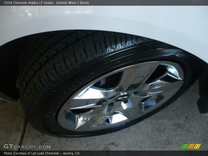 Summit White / Ebony 2009 Chevrolet Malibu LT Sedan